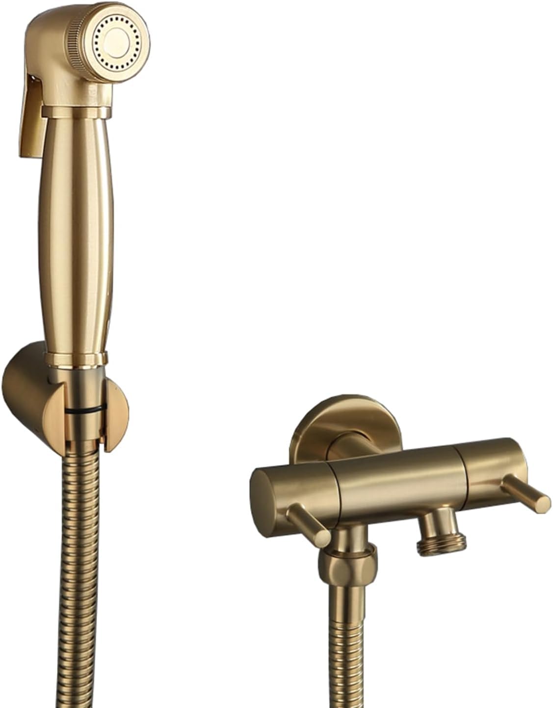 Ducha de mano para inodoro y limpieza de pañales o baño con pistola de pulverización de cobre
