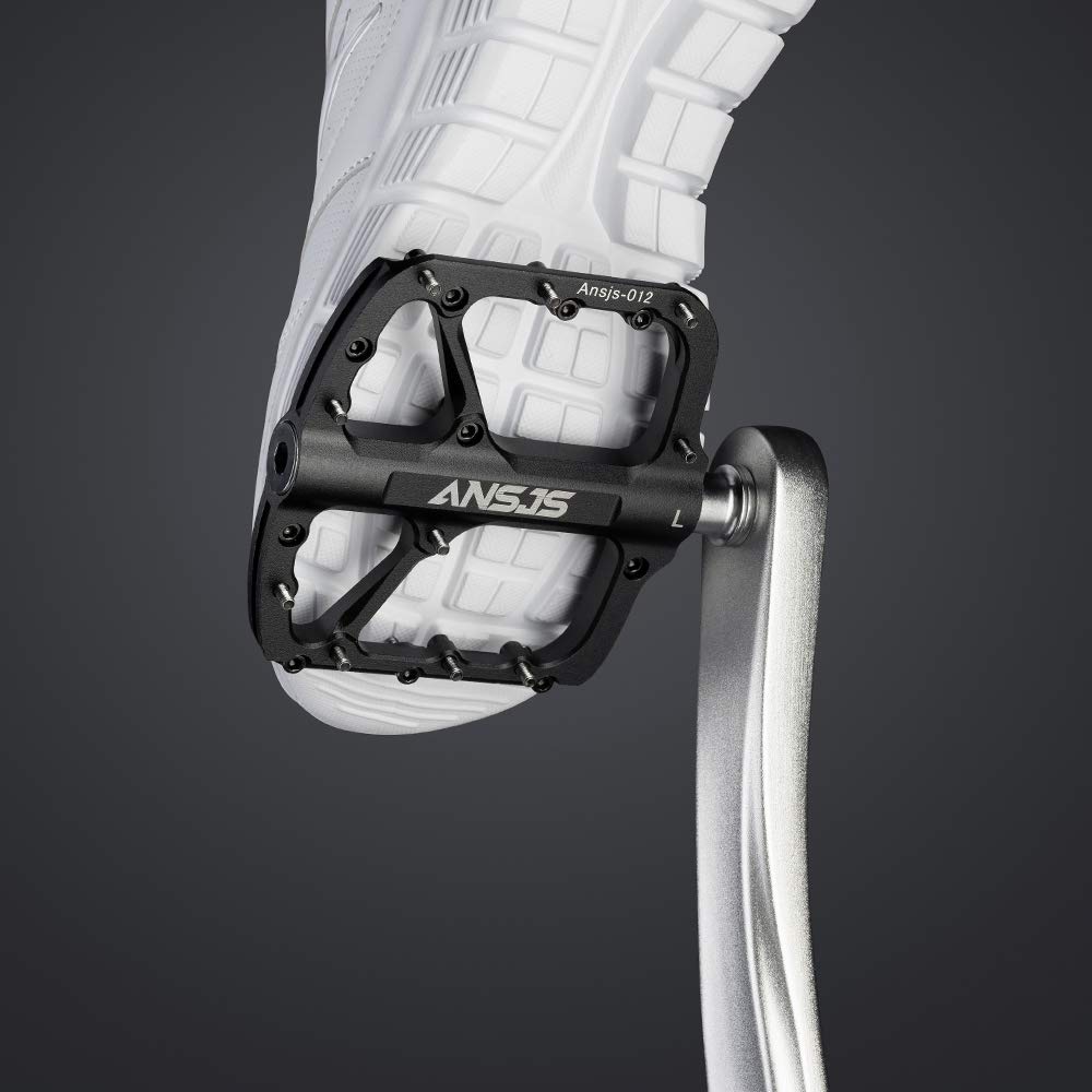 ansjs pedals review Road Bike Aluminum Platform Pedals Ultra Light Anti-slip Bicycle Pedals 9/16