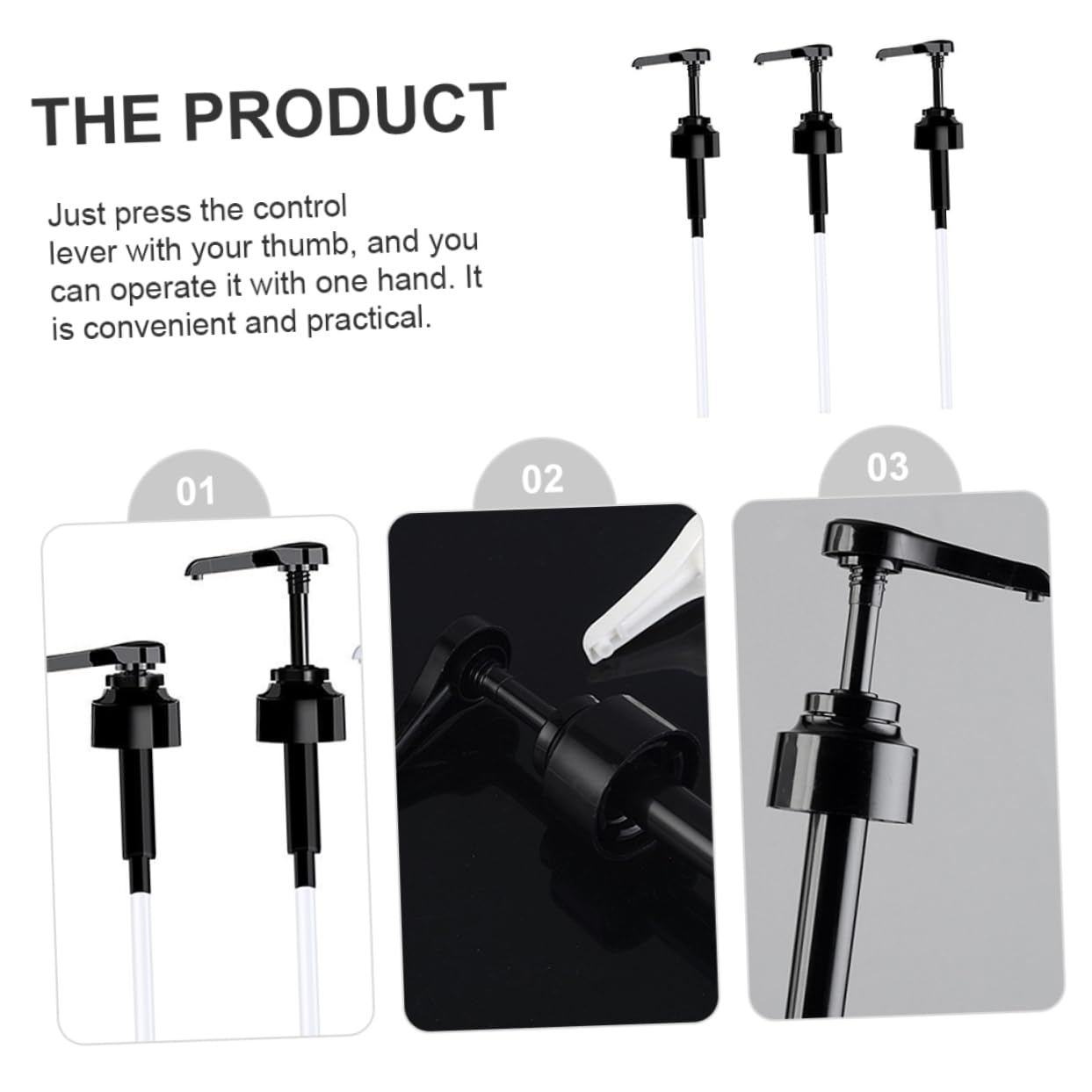 Didiseaon Plastic Nozzle Pump Head for Oyster Sauce Ketchup Bottle Pump Dispenser Head