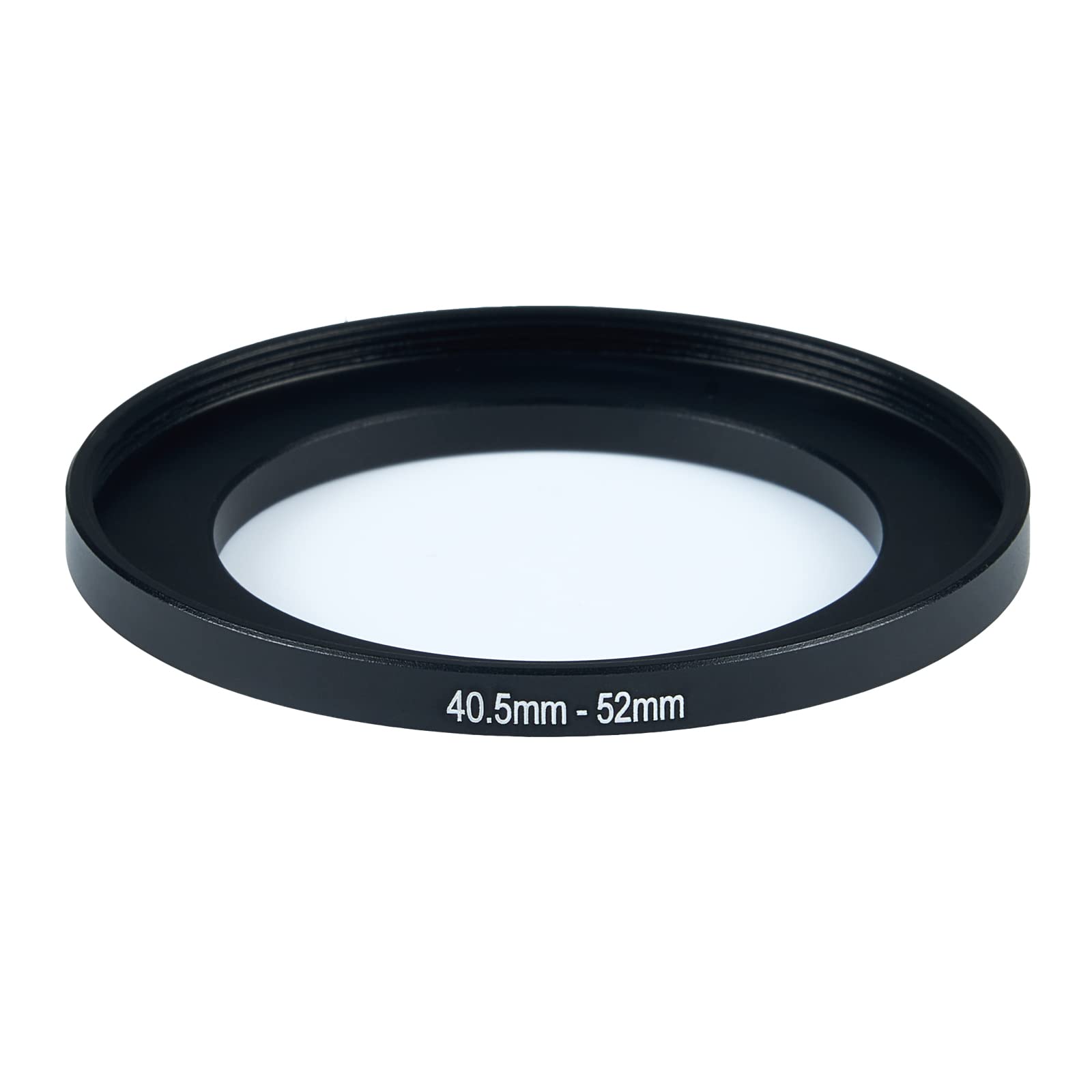 Adaptador de filtro de anillo de 40,5 mm a 52 mm, anillo de metal, filtro adaptador compatible con todos los rayos UV, CPL, ND, parasol de lente, lente roscada, etc (40,5 mm a 52 mm)