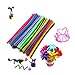 FBGDVFS Multiuso 100pcs Chenille Pipe Cleaner Twist Asta STEM Wire Fai da Te Pompons intrecciando l'artigianato Artigianato Fornitura di Giocattolo di Arte del Bambino Creativo per L'Arte Fai-da-Te