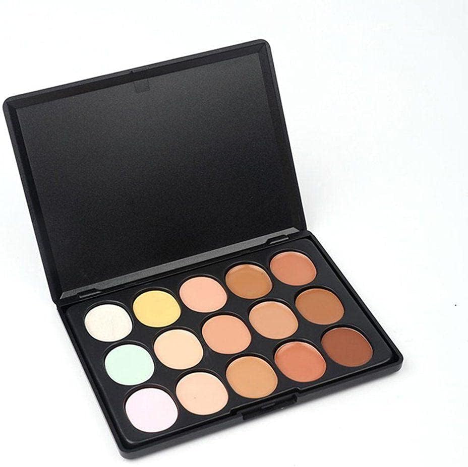 New Me Now Highlighter Contour Cream Concealer Palette (15 shades)