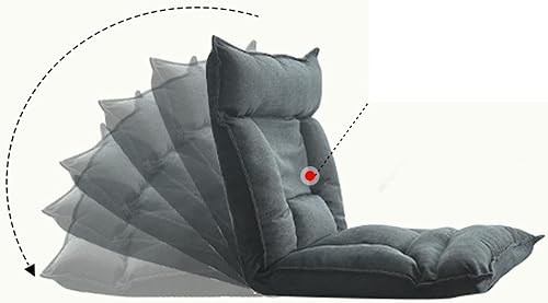 Miniatura 3 de Wonzone Sf - Puf para sofá cama individual y pequeño silla de computadora para dormitorio balcón ventana silla de piso para oficina