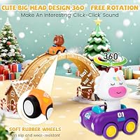 LBJGL Press and Go Toy Cars for Toddlers 1-3，Fun Vehicle Playset for Kids — image 5