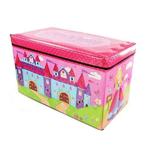Princess Caja de Juguetes/Asiento con diseño de Princesas Storage Box