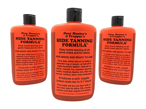 Deer Hunter's & Trapper's Hide & Fur Tanning Formula Multi Pack (3)