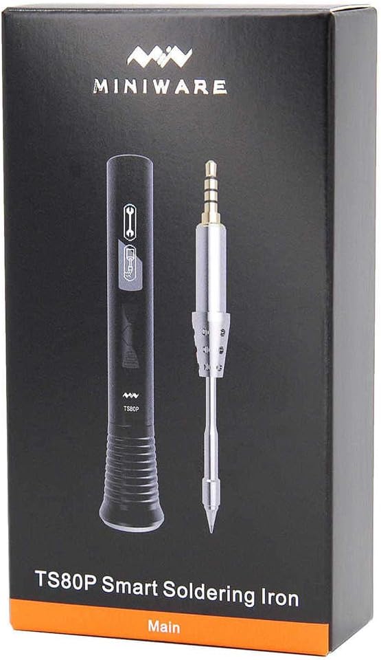 Charmgle Soldering Iron Station Smart Mini Portable Tools Kit Fast Heat up to 572℉ USB Digital OLED Display Set Original Upgraded TS80P Hot Air Rework Pen