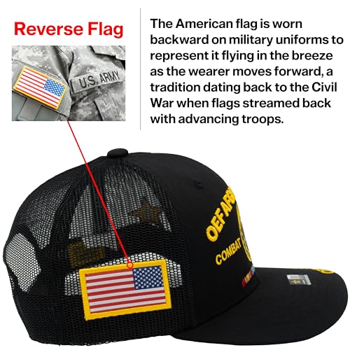 Image of Operation Enduring Freedom OEF Afghanistan Veteran Hat for Men Official Licensed US Army Combat Veterans Cap