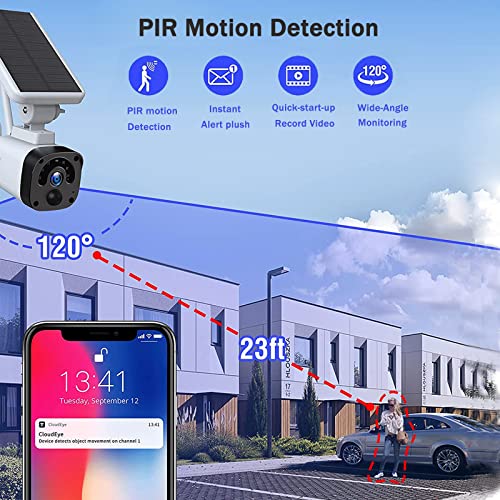 Camcamp 2.5K Wireless Solar Security Camera Outdoor, Solar Home Security Camera System,Forever Power,100% Wire-Free,4Mp Night Vision,2 Way Talk,Pir Motion Detection,Cloud Storage/Sd Slot,Waterproof #TOP2