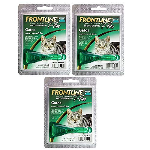 Antipulgas Frontline Plus Gatos Merial Combo C/ 3