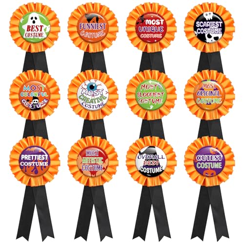 P1nkpopp Halloween Costume Award Ribbon - Trick or Treat Contest Party Prize Decorations Supplies