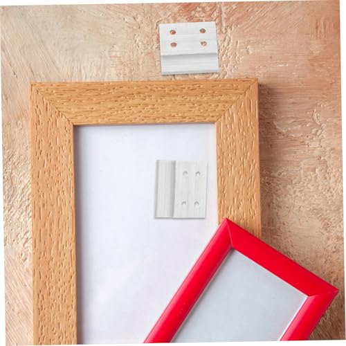 Image of 2pcs Heavy Duty Z Bracket French Cleat Hangers for Wall Mounting Aluminum Picture and Mirror Hanging Hardware Suitable for Artwork and Headboard Installation