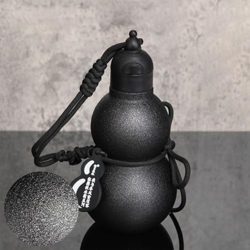 Botella de acero inoxidable resistente con popote y correa de sujeción reforzada 5