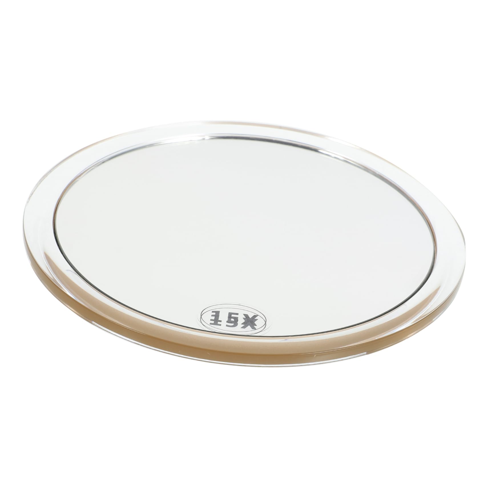 Miroir grossissant 15x ventouse doré pour bien voir de près sans devoir percer le mur