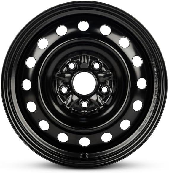 New 16x6.5 inch Wheel OEM Direct Replacement Steel Rim for Toyota Camry 2007–2011 5-114.3mm Black Fits 4261106350
