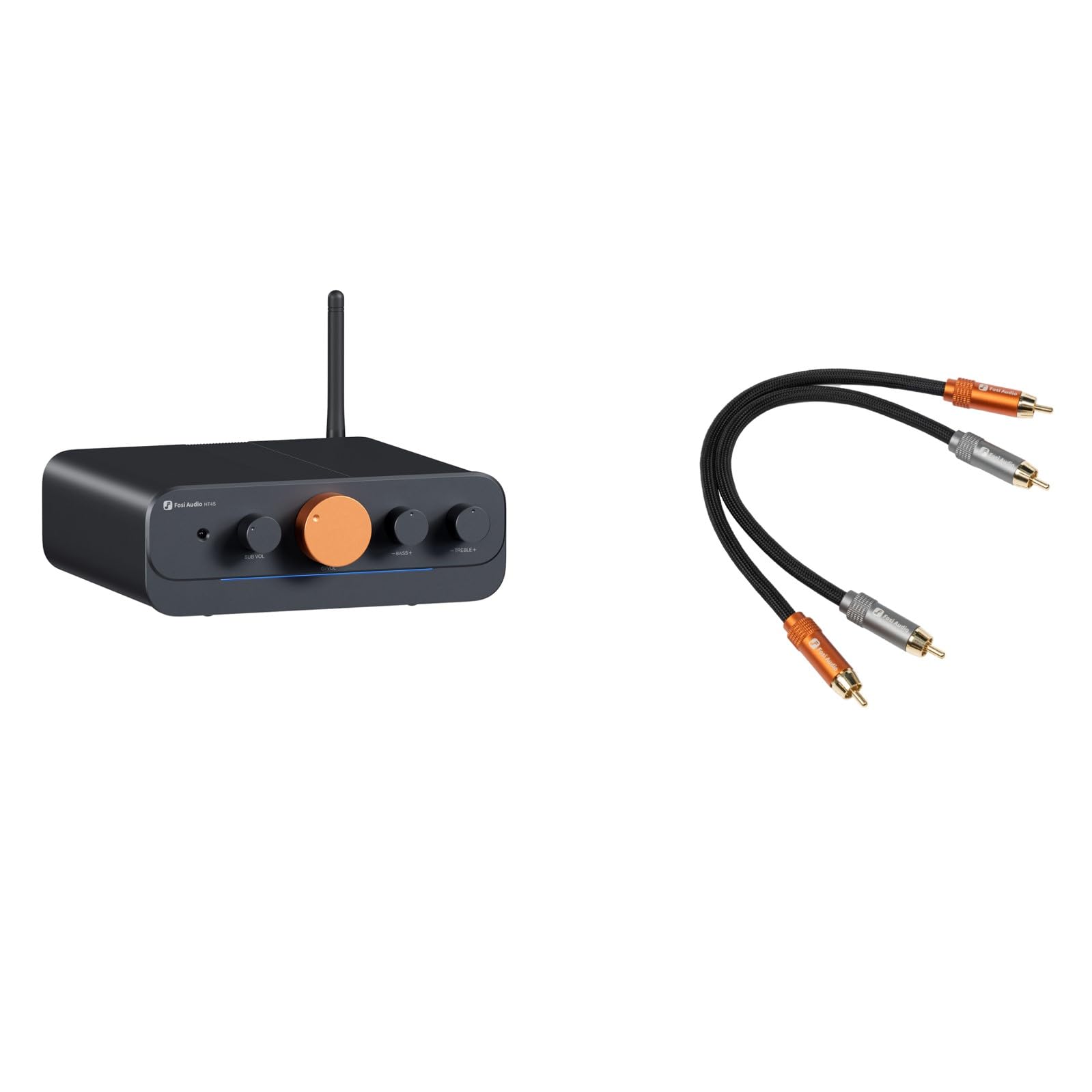 Amazon.com: Fosi Audio 2RCA to 2RCA Cable 0.9Ft and HT4S Bluetooth
