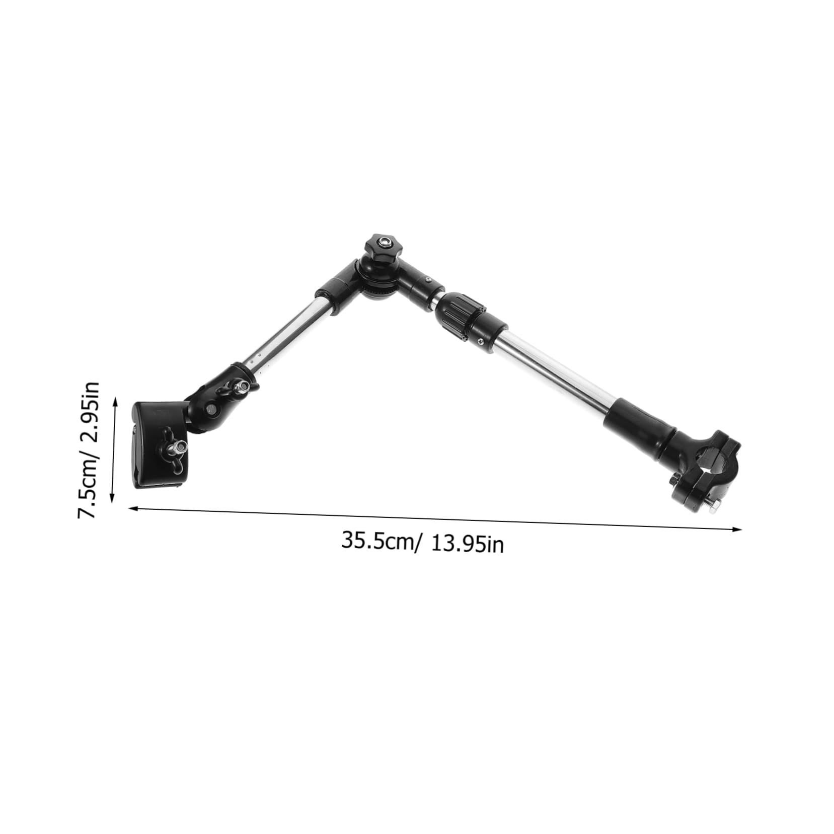 HAPINARY Bike Umbrella Clamp Holder Universal Mount for Bicycles Stroller Scooter Attachment Stainless Steel Stand Compact Design