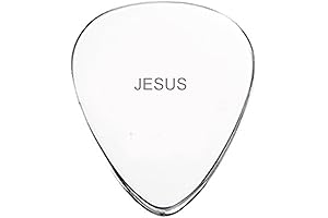 Religious Gift Christian Jesus Guitar Pick - PURE Aluminium Metal