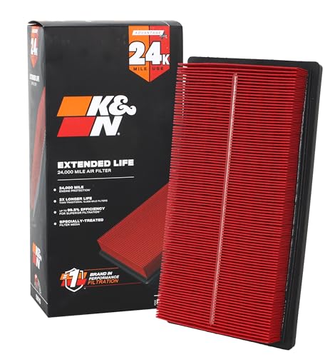 Filtre à air K&N lavable durée prolongée 24000 milles pour RAV4 Hybrid