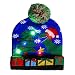 LED Christmas Hat , Kapmore Light Up Knit Colorful Lights LED Xmas Hat for Unisex Kids Winter Snow Christmas Holiday Party Beanie Cap Gifts