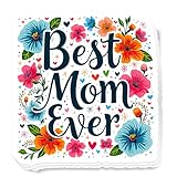 (3Pcs) Best Mom Ever Sticker 3'' Floral Gift for Mom Mother Mama Gigi Waterproof Decal for Laptop Kindle Water Bottle Stanley Cup Bumper