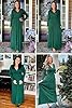 OUGES Womens Long Sleeve Green Dress Christmas Hol... #2