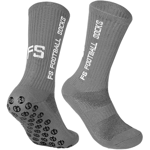 Image of Anti-Slip Sports Socks with Rubber Grip - High-Tech Breathable Cricket, Football, Yoga Socks for Men & Women | Athletic Socks for Gym, Running