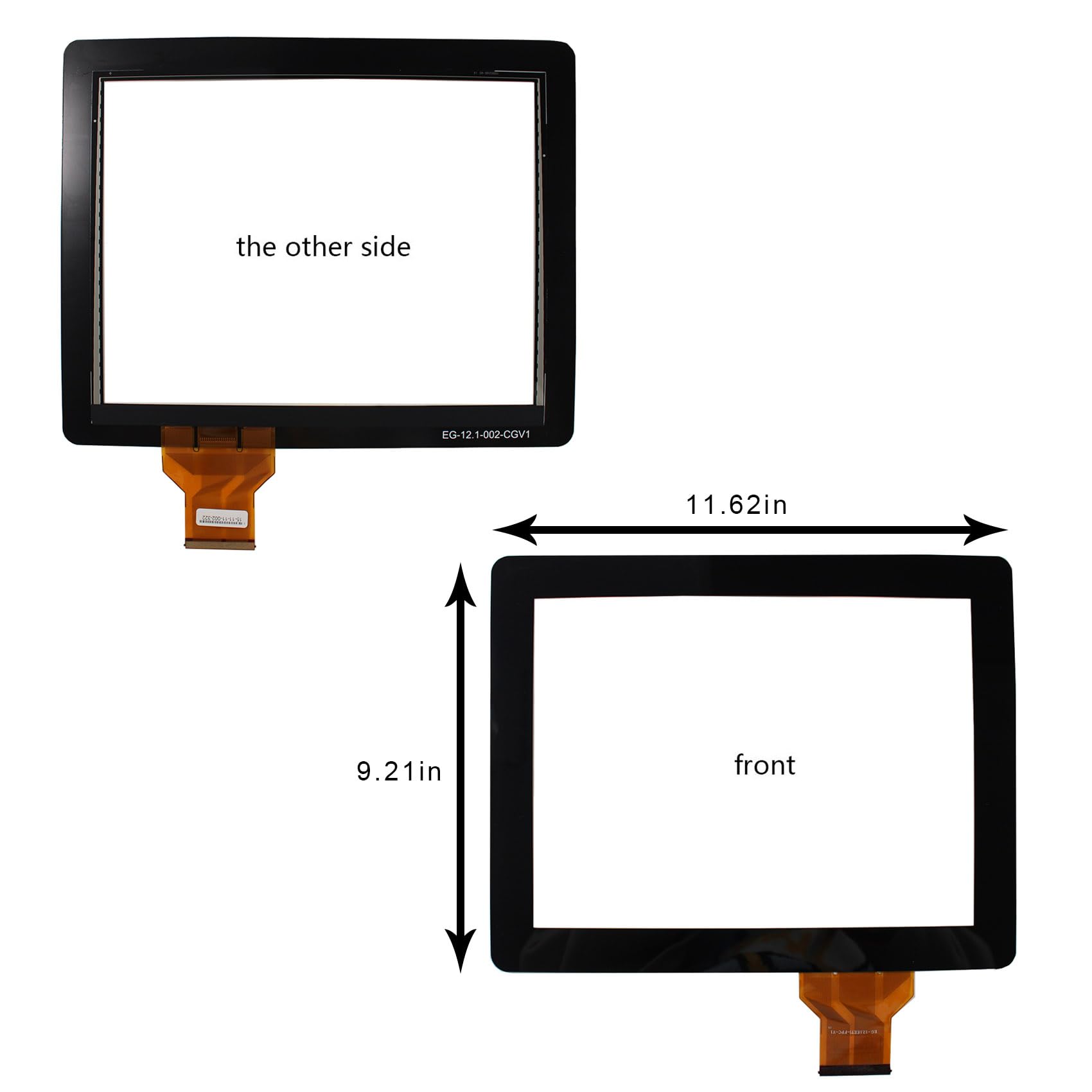 VSDISPLAY 12,1 Zoll kapazitives Touchpanel VS121TC01-A1 | mit USB-Controller-Karte