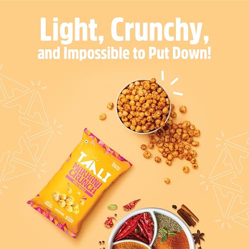 Image of Taali Makhana Crunch - Tikka Masala | Roasted-Not Fried | Superfood Snack | Made with olive oil, No Preservatives | 60 gm