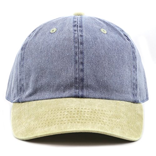 Image of The Hat Depot 100% Cotton Pigment Dyed Low Profile Dad Hat Six Panel Cap