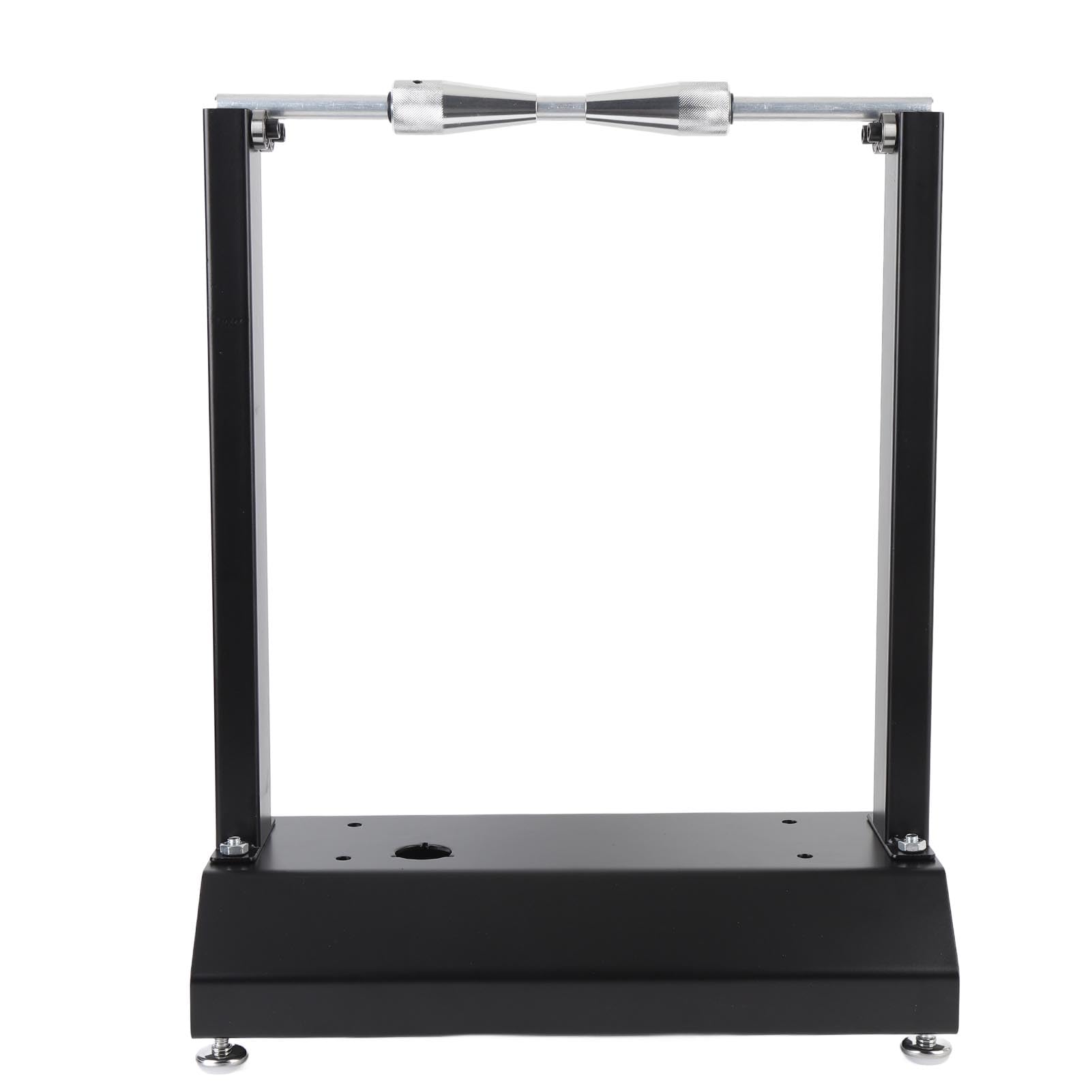 Sorandy Equilibrador de Ruedas de Motocicleta, Soporte de Equilibrio de Neumáticos de Llanta de Acero Al Carbono Resistente con Conos de Centrado Ajustables, para la Mayoría de Motocicletas y Motos