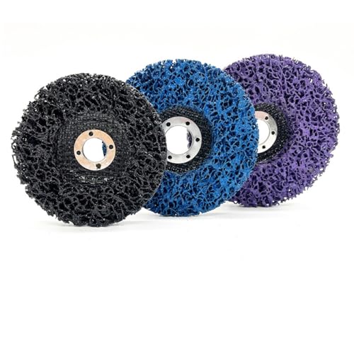 Metal Rust Remover Wheel Remove Paint and Oxidation Poly Strip Wheel Disc Abrasive Angle Grinding Wheel 3 Color Type 6Pack