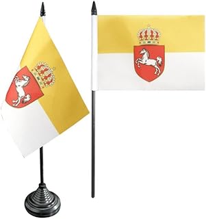 Flaggenfritze – Bandera de mesa Reino de Hannover 1814 – pegatinas 1866 + Gratis, Flaggenfritze – Bandera