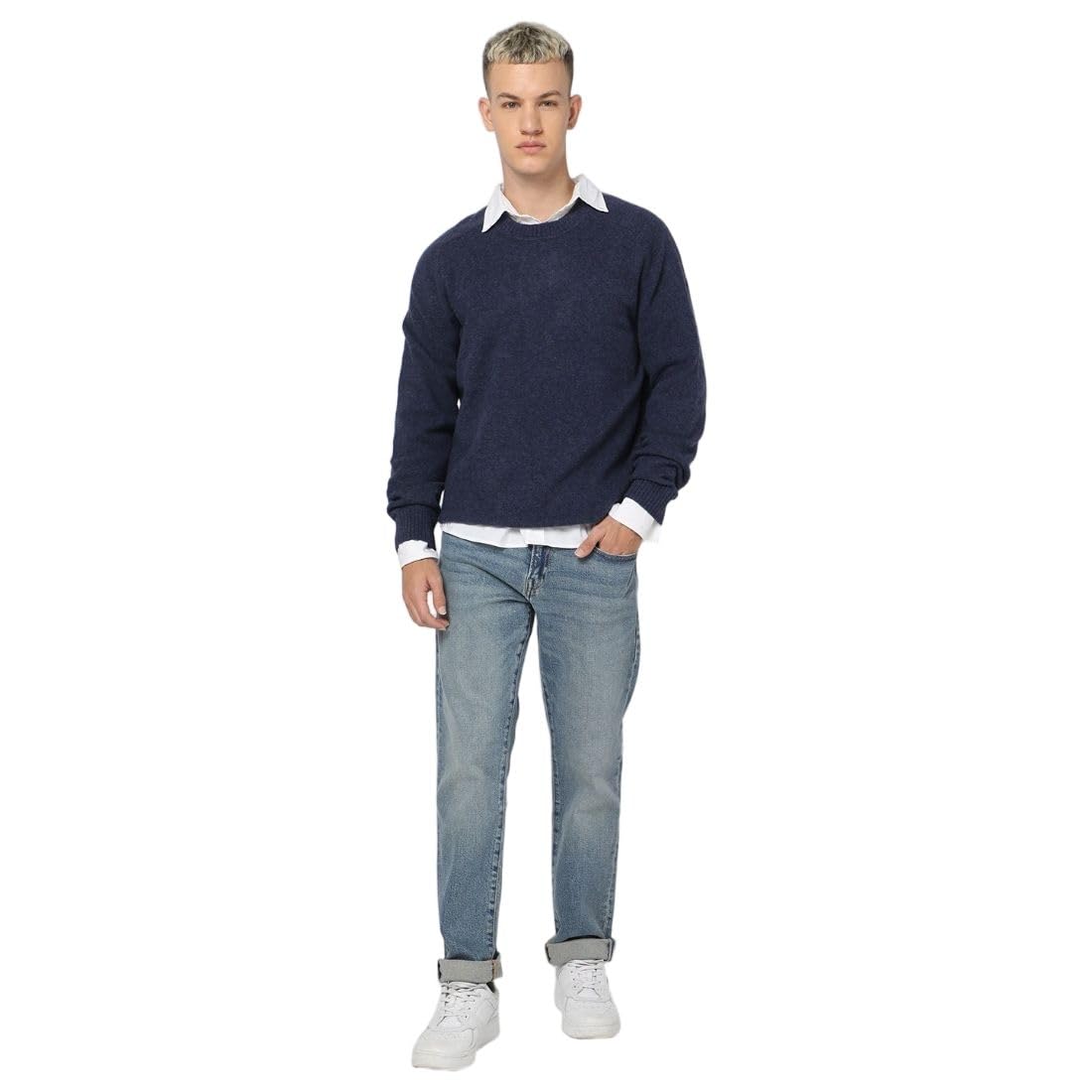 gap Men's Solid Regular Fit Pullover Sweater-picture-10
