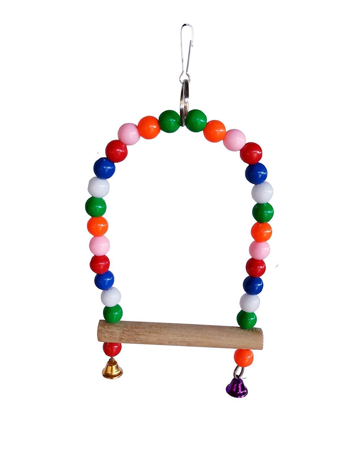 Ksk Colourful Parrot Bird Swing Wooden Stands Bird Toys Parakeet Budgie Cockatiel (Medium) (B075RDRG25) Amazon Price History, Amazon Price Tracker