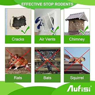 Rat Mesh 7m x 75mm Rodent Proofing Wire Metal Mesh to Blocks Rats, Mice, Squirrel, Snake & Bird - 304 Stainless Steel Roll for Gaps Around Vents in The Home Garden