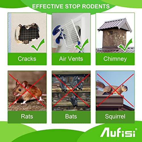 Rat Mesh 7m x 75mm Rodent Proofing Wire Metal Mesh to Blocks Rats, Mice, Squirrel, Snake & Bird - 304 Stainless Steel Roll for Gaps Around Vents in The Home Garden