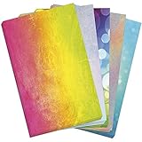 50 Blatt Briefpapier (A4) | Bunter Mix (5 x 10 Blatt) | Motivpapier | edles Design Papier | beidseitig bedruckt | Bastelpapier | 90 g/m²