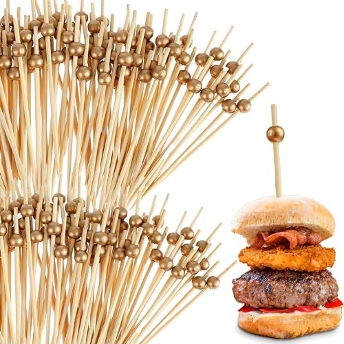 Pics en bois doré 15,2 cm Simcha Collection pique brochette