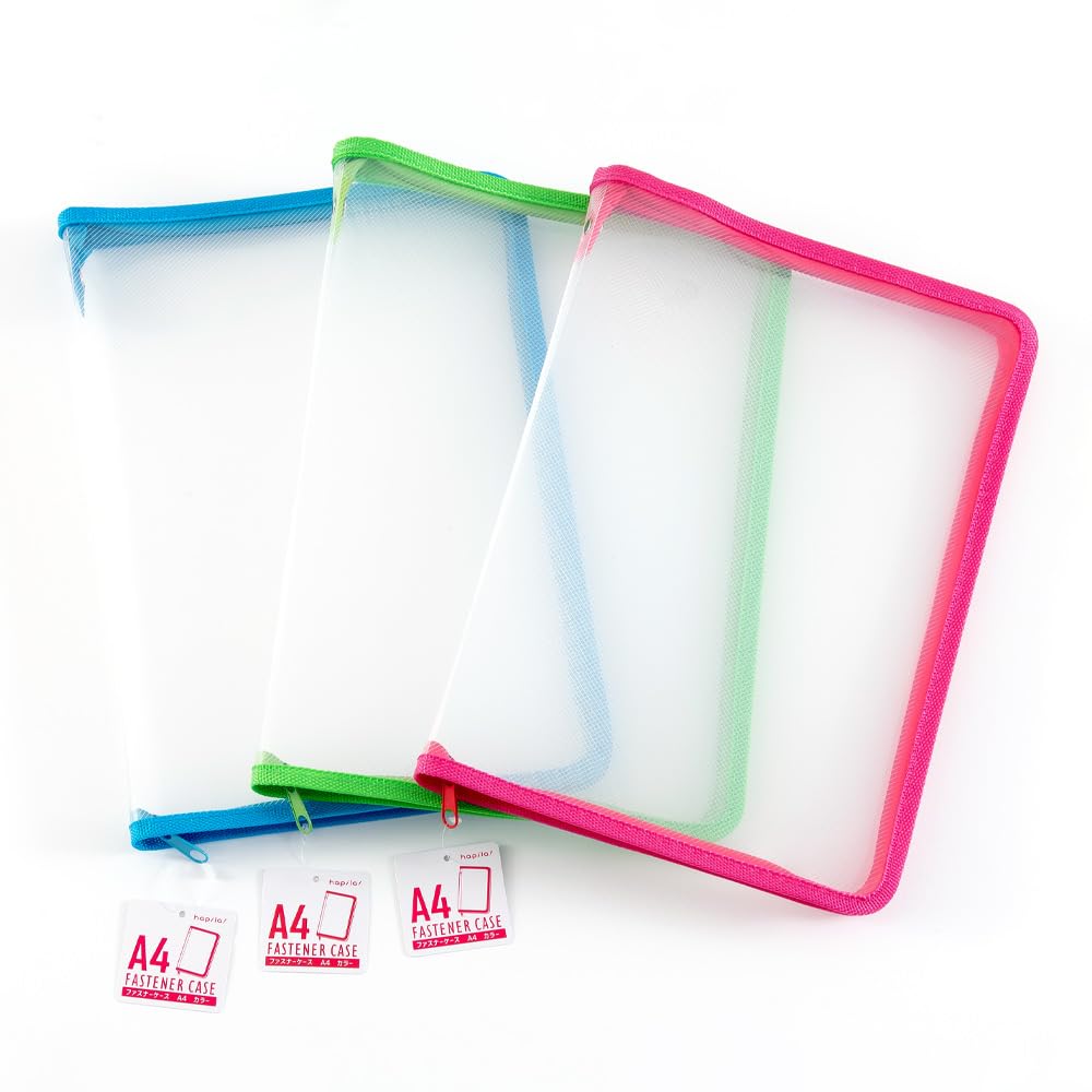Amazon.co.jp: Hapira Zipper Case A4 12 Pcs Assorted Colors 3
