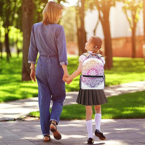 Sac à dos durable au motif géométrique Multicolore 08 pour l'école
