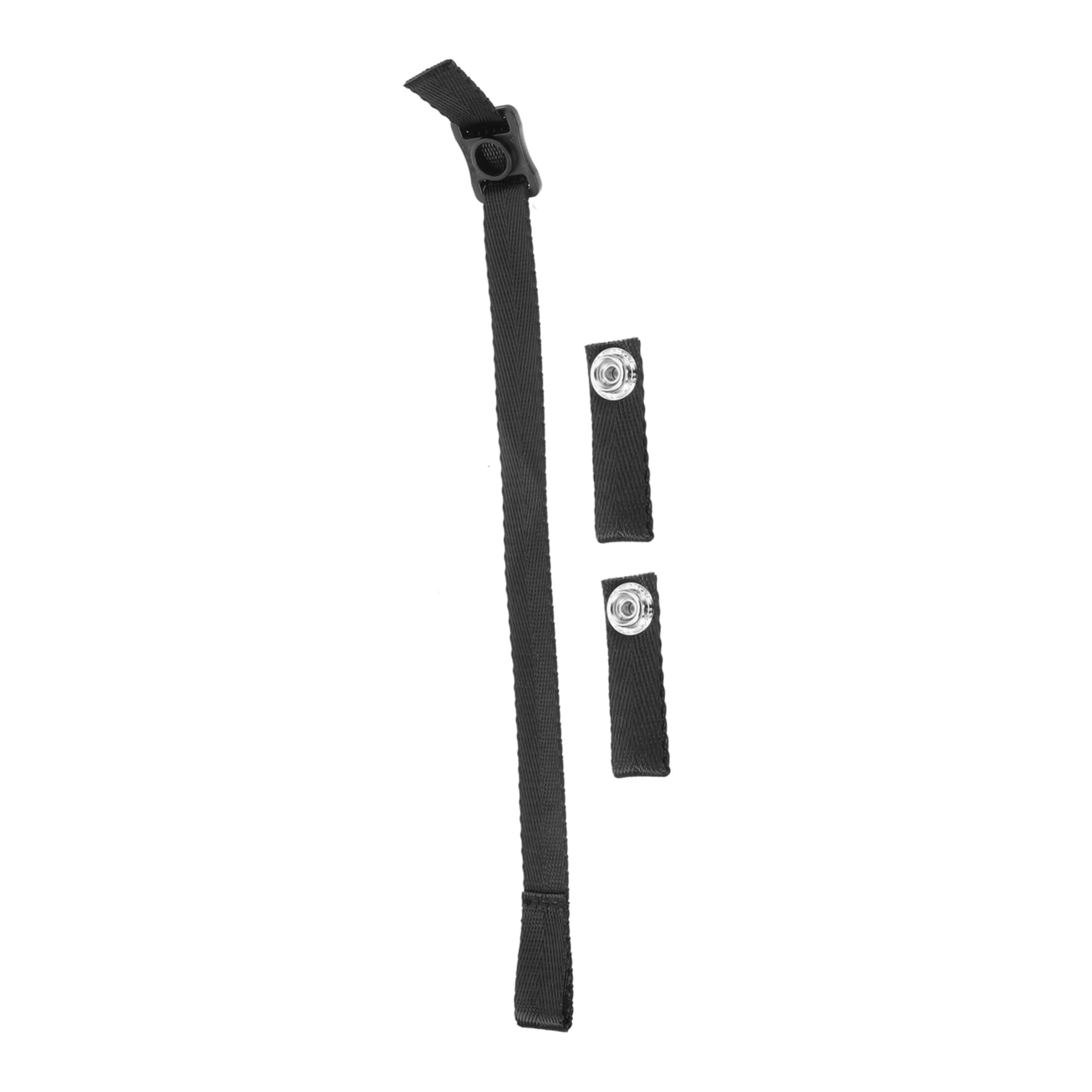 HEMOTON Correa De Barbilla De Casco De Repuesto Protector Reemplazo Acolchado Mentón Hockey Universal Accesorios De Casco Banda Hebilla Deportes Poliéster Black