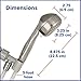 Waterpik TRS-559 Shower Head High Pressure 5-Mode Power Spray, 2.5 GPM, Brushed Nickel Hand Held with Hose