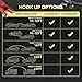 AutoChat Jumper Cables for Car, Heavy Duty Automotive Booster Cables for Car, SUV and Trucks Battery, for Jump Starting Dead or Weak Batteries with Carry Bag, Gloves, Brushes(6 Gauge 16 Feet)
