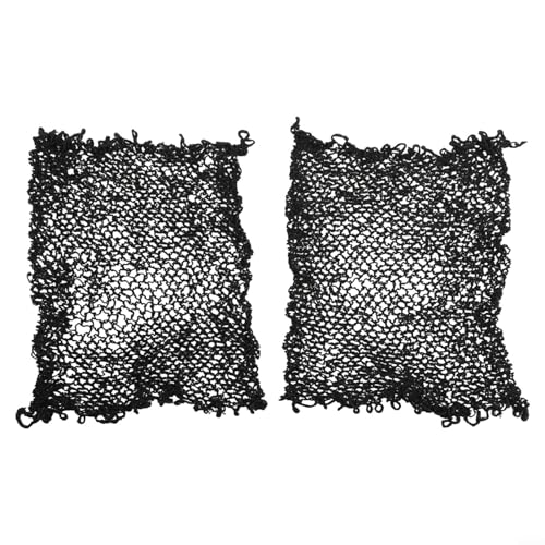 Paquete de 2 redes redondas de repuesto de nailon de imitación de color negro de 1 x 1 m para juegos de Spikeball, red de rebote estable y uniforme para entrenamiento deportivo de equipo