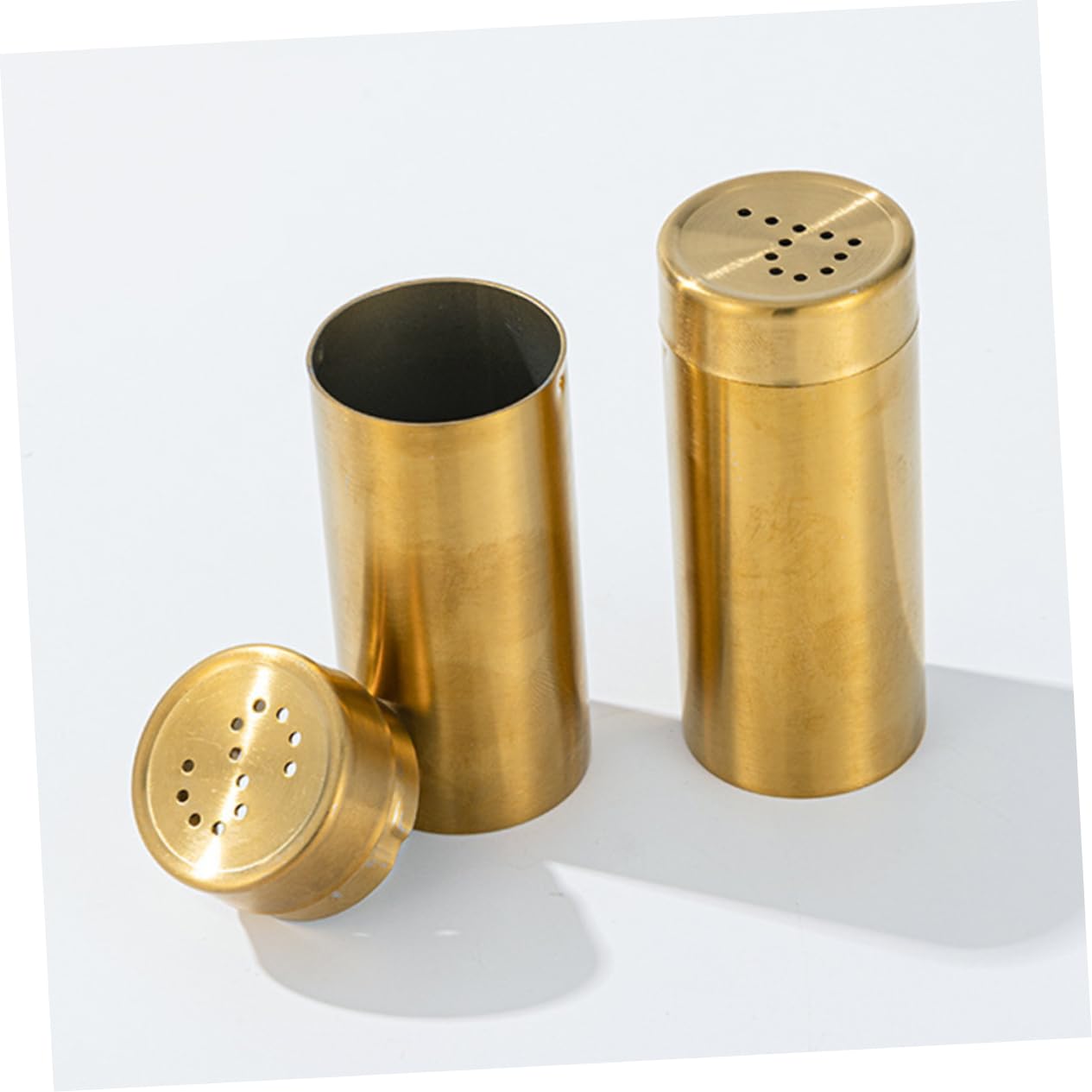 SOLUSTRE Stainless Steel Shakers Spice Bottles for Kitchen for Salt Chicken Essence Chili Powder