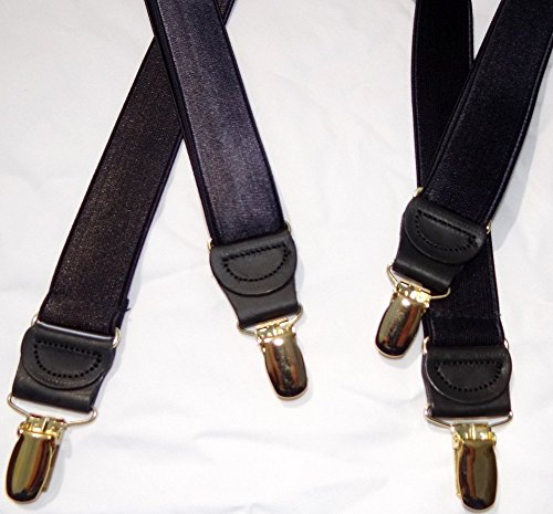 Image of Hold-Up Formal Series Men's X & Y-Back Suspenders with No-Slip Clips | Available in traditional X-back and Y-back styles for business, formal, and dress occasions.
