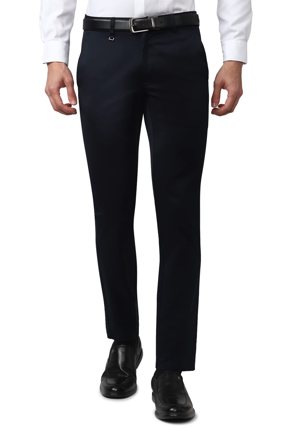 van heusen Mid Rise Solid Formal Trouser for Men|Slim Fit |Plain Formal Pants-picture-54