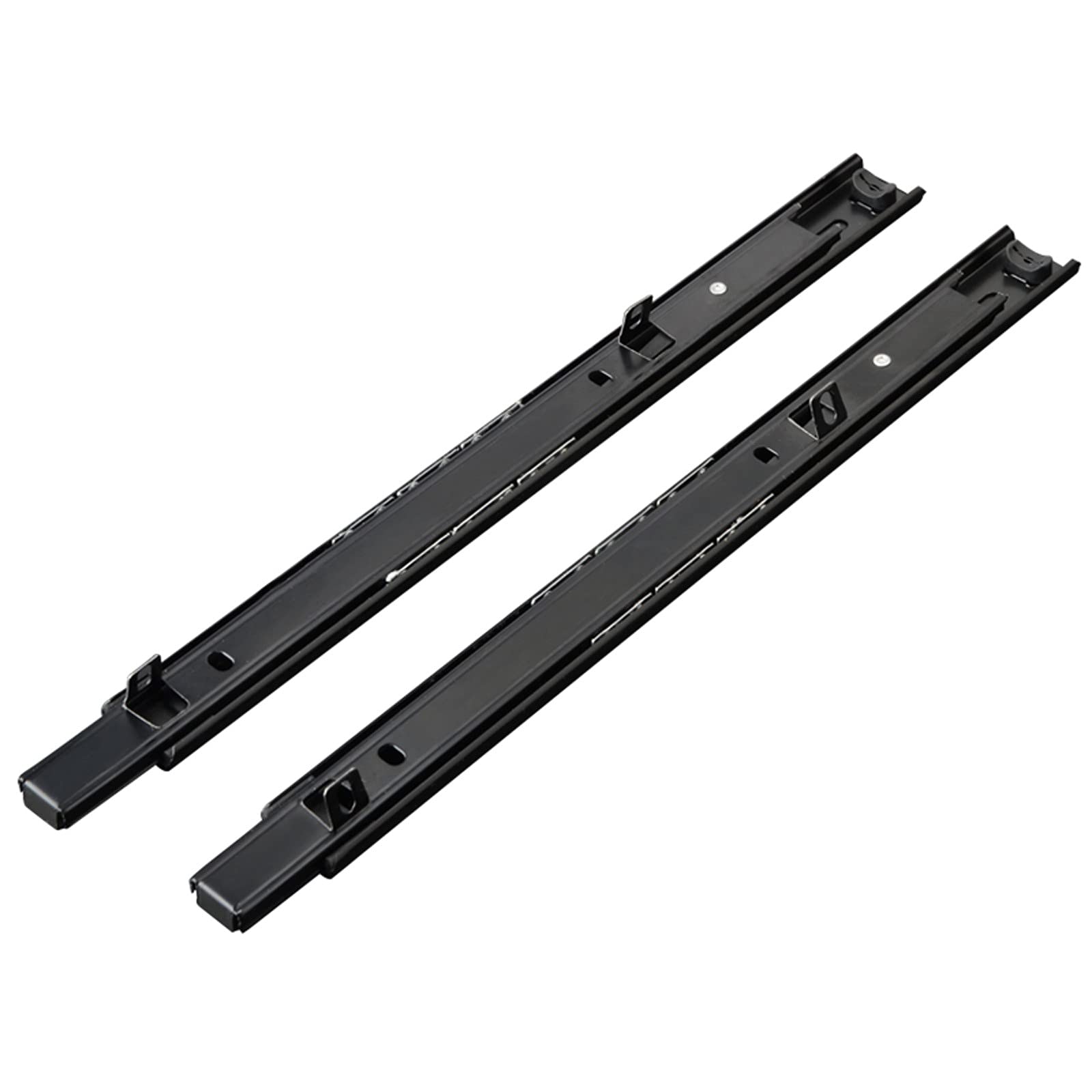 Pingping1991 Black 1 Pair Drawer Slides Keyboard Shelf Adjustable Under Desk Computer Slides Ball Bearing Runners For Shelf/Drawer (Color:,Size:350mm/14In)
