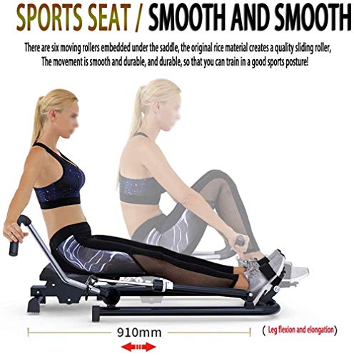 Image of Multi-Function Rowing Machine,6 Level Adjustable Resistance 120Kg Max Weight Exercise Fitness Machine